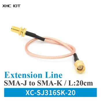 10tk WIFI Antenni pikenduskaabel Line 20cm XHCIOT XC-SJ316SK-20 SMA Male To SMA Female Kaabli Ühenduspesa