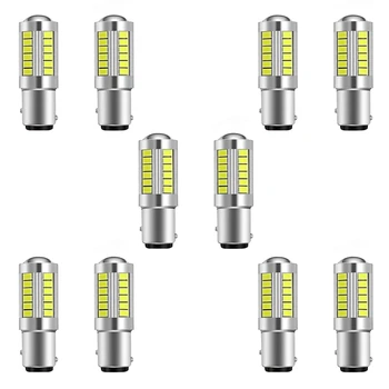 10X Super Ere LED 1157 LED Lamp P21/5W BAY15D LED Pirnid Koos 33SMD 5730 Kiibistikke Xenon Valge