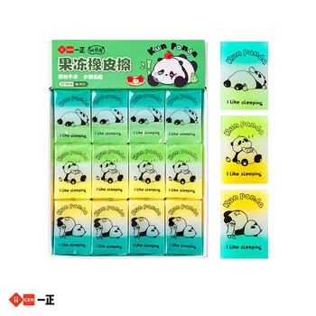 36 tk/palju Loomingulist Panda Kustutaja Kawaii Kirjalikult Joonis Kummist Pliiats, Teritaja Kirjatarvete Lapsed Kingitus Kooli Suppies