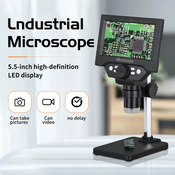 5.5 Tolline Digitaalne Mikroskoop 10MP 1000X Suurendus LCD-Ekraan, 8 LED-SD Kaardi Ladustamise Elektroonilise Microscopio Remonti