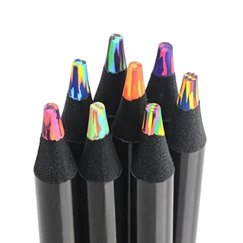 8 Värvi Jumbo Värvilised Pliiatsid Värvilised Pliiatsid Täiskasvanutele, Kirjud Pliiatsid Kunst, Joonistamine, Värvimine, Sketching