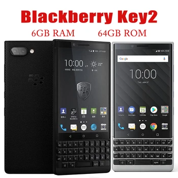 Algne Lukustamata BlackBerry KEY2 mobiiltelefoni 64GB ROM 6GB RAM 12 MP 4.5