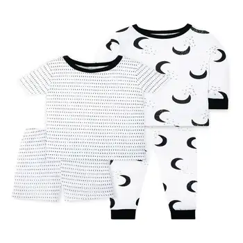 Baby & Väikelapse Unisex 4 Pc Lühike ja Pikk Varrukas Särgid, lühikesed Püksid & Pidžaama Püksid, Suurus 9 Kuud-5T