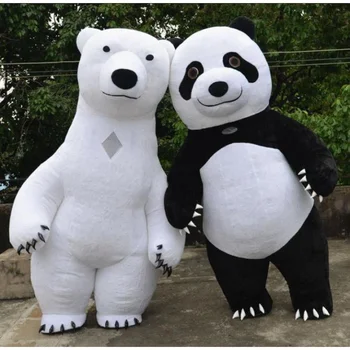 Cosplay Täispuhutav Panda, jääkaru Kostüümid Osapoole Reklaami -, Plüüš-Cartoon Kostüüm Kohandada Täiskasvanud Iseloomu Maskott Naljakas
