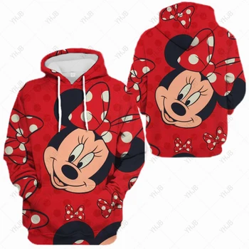 Disney Mickey Mouse Prindi Topp 3D Dressipluus Meeste/naiste Kapuutsiga Sügisel ja Talvel Naljakas Mantel Meeste Riided Jope Hupparit