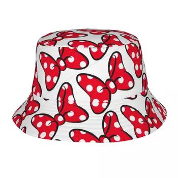 Disney Minnie Polka Dot Vibu Kopp Mütsid, Peakatted Cartoon Kalapüük Kaluri Korgid Väljas Sporti Teen Boonie Hat Packable