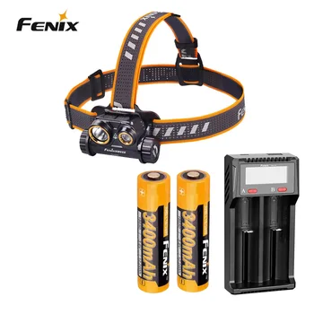 Fenix HM65R 1400 Luumenit Kohapeal ja Üleujutuste Dual Beam USB-C Laetav Must