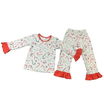 Hulgi-Jõulud riided Christmas candy tüdrukud sleepwear pidžaama komplekti