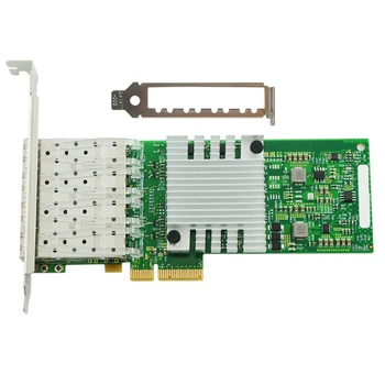 I350-4SFP PCI-Ex4 Gigabit Nelja-Port fiiberoptiliste Server Portable Network Card I350AM4 Kiip Võrgu Kaart