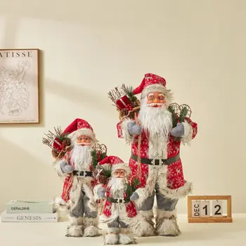 Kaubanduslikud Jõulud Teenetemärgi Asjade Navidad Ornament Mänguasi Põder Santa Claus Nukk Kingitused Jõulud Jõuluvana