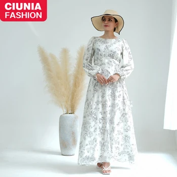 Moslemi Naine Kleit Sifonki Elegantne Türgi Maxi Kleit Islam Seal Kaftan Kimono Pikad Kleidid Maroko Kauhtana Naine Abaya Dubai Luksuslik