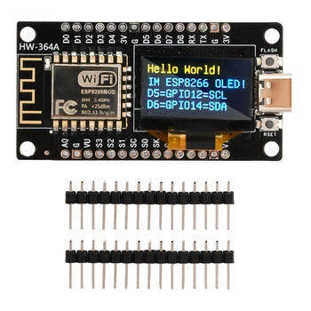 NodeMCU ESP8266 Arengu Pardal koos 0.96 Tolline OLED-Ekraan, CH340 Draiver Moodul Arduino IDE/Micropython Programmeerimine