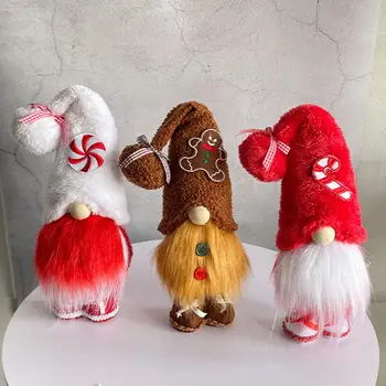 Näota Gnome Täidisega Ornament Gnome Nukk Kommi Roo Käsitsi valmistatud Jõulud Gnome Nukud Jumalik Palus Kaunistused Lauaarvutite