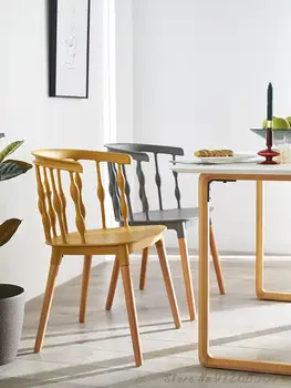 Põhjamaade net punane ins söögi tool täispuidust tool plastikust windsor tool kaste uuringu kodus laua taga tugitool