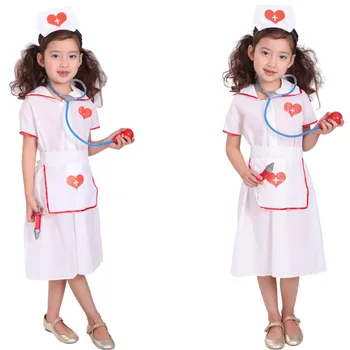 Simulatsioon Arst Õe Töö Laste Ühtne Kleit Halloween Kostüüm Lapsed Cosplay Mänguasjade Komplekt Väljamõeldud Isiku sünnipäev