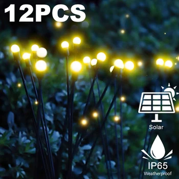 Solar LED Valgus Väljas Aia Kaunistused Maastiku Tuled Ilutulestiku Firefly Muru Lambid Riigi Maja Terrass Rõdu Decor Lamp