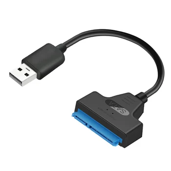 Standard USB 2.0 SATA 22Pin Kaabel Adapter Converter for 2.5 tolline Kõvaketas