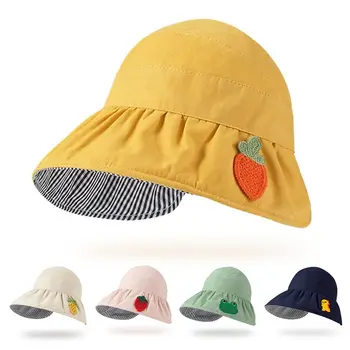 Summer Sun Baby Müts Tüdrukud Poisid Väljas Kaela Kõrva Kaas Anti UV Lapsed Rannas Mütsid Kopp ühise Põllumajanduspoliitika Beebi Lai Nokk Päike Müts