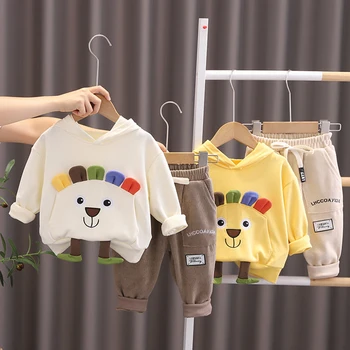 Sügisel Lapsed Cute Cartoon värvikas Karu Topp top Pant 2pcs/Set beebi poistele tüdrukute puuvillane ülikond lapsed riided