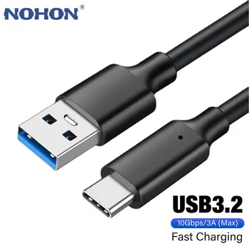 USB3.2 10Gbps Type C Kaabel USB-A TypeC 3.2 Andmete Ülekandmine USB-C SSD Kõvaketta Kaabel PD 60W 3A Kiire Laadimine 3.0 Tasu Kaabel 5m