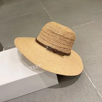 Uus mood straw hat väljas vaba aja päikese käes müts summer beach müts daamid wild mütsid Straw hat naistele
