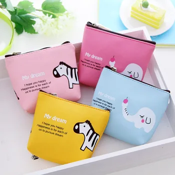 Uus Multikas Loomade Taskud Null Rahakott Mündi Kott Naiste Lühike Mini Võtme Kaardi Omanik Ladustamise Kott Armas Lukuga Kotis Õpilane Raha Kotti